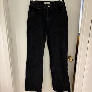 Abercrombie & Fitch Women's Black Straight Leg Jeans